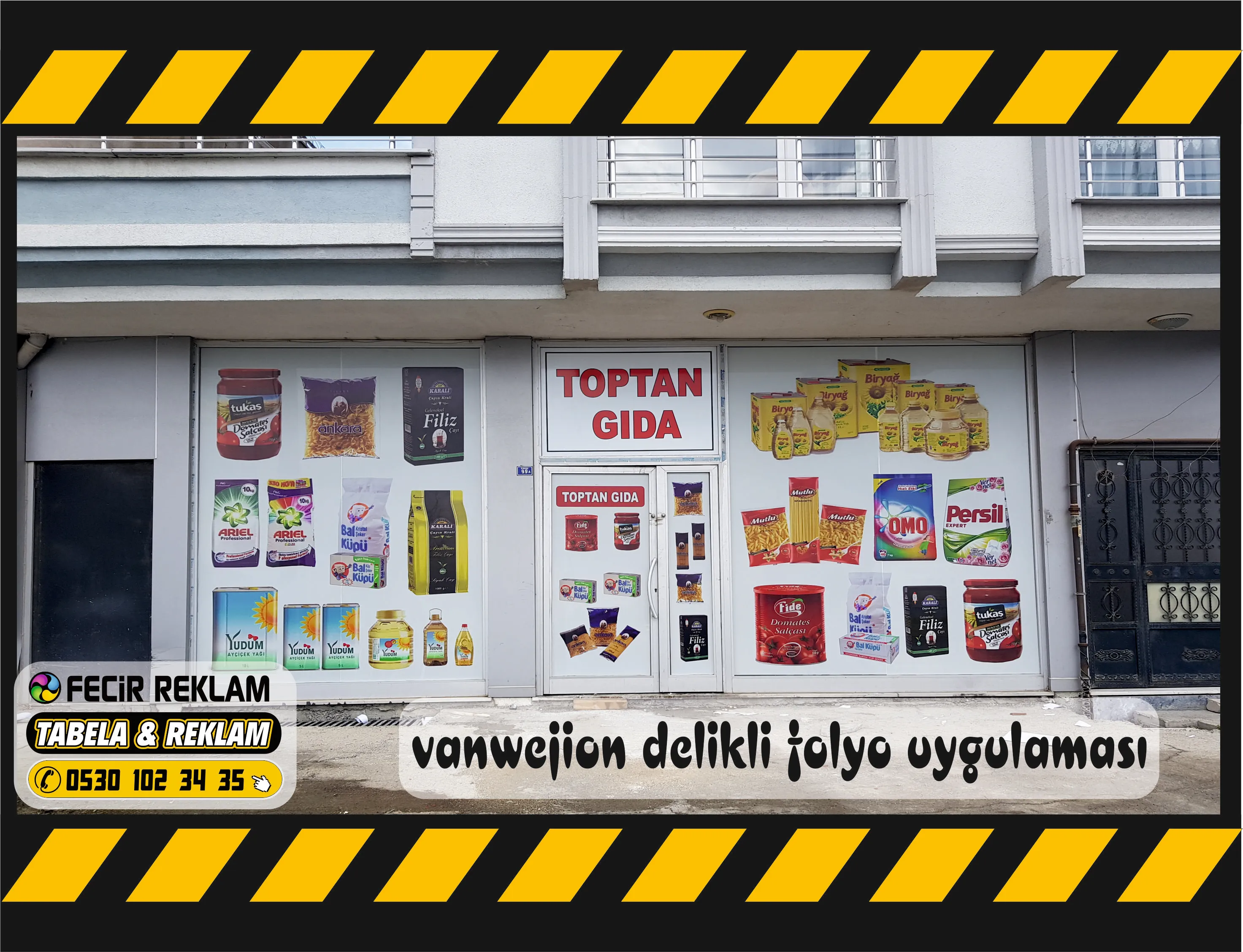 Delikli Folyo Baskı - Gebze