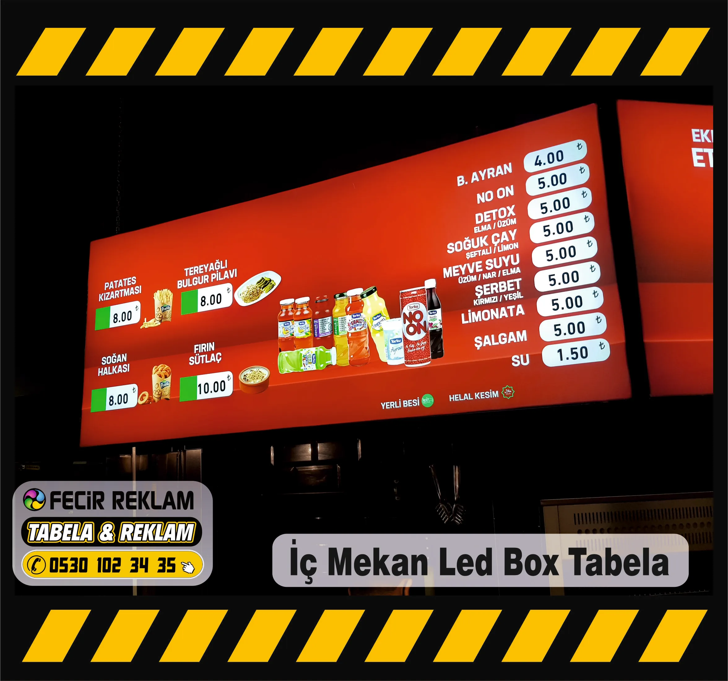 İç Mekan LED Box Tabela - Gebze
