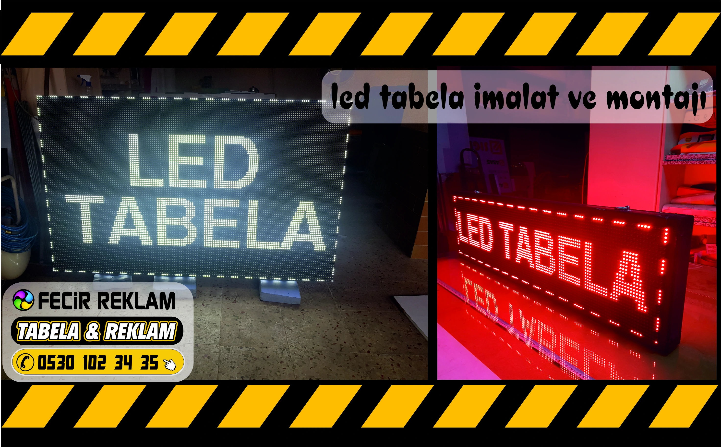 Neon LED Tabela - Gebze