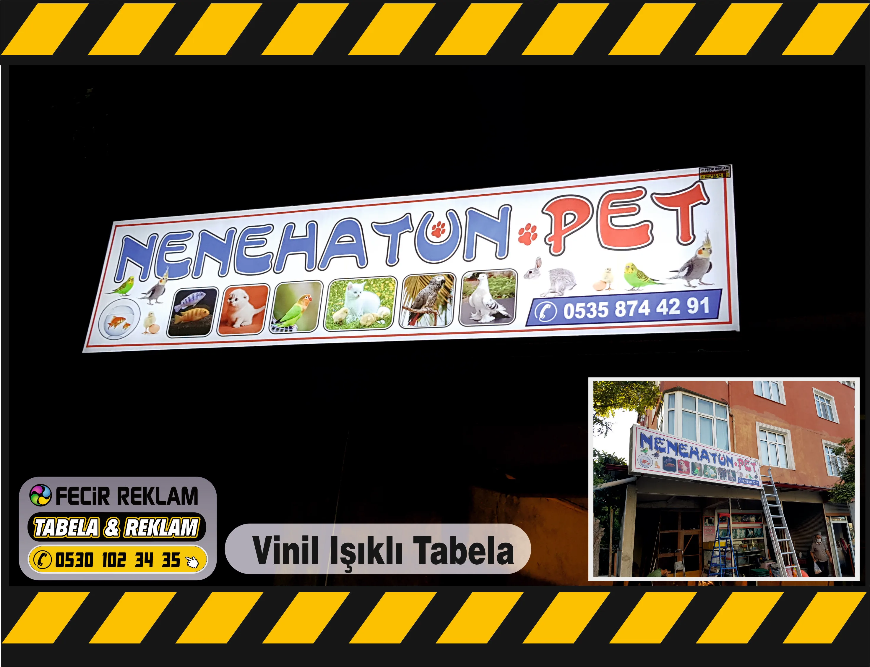 Vinil Işıklı Tabela - Gebze